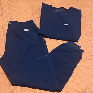 figs Navy Blue scrub set